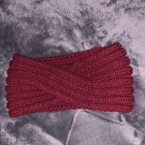 Burgundy head band